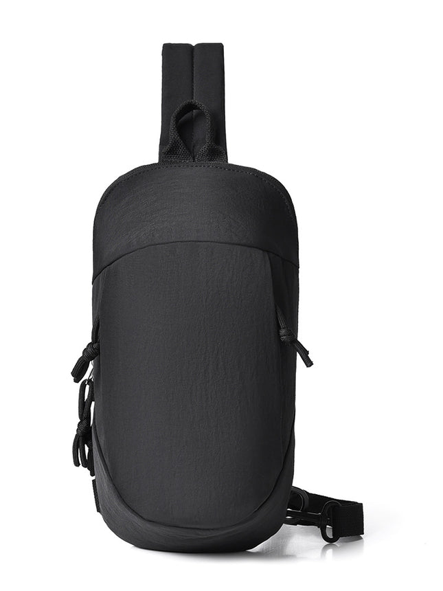 Black Minimalist Anti-Theft Sling Bag for Men & Women