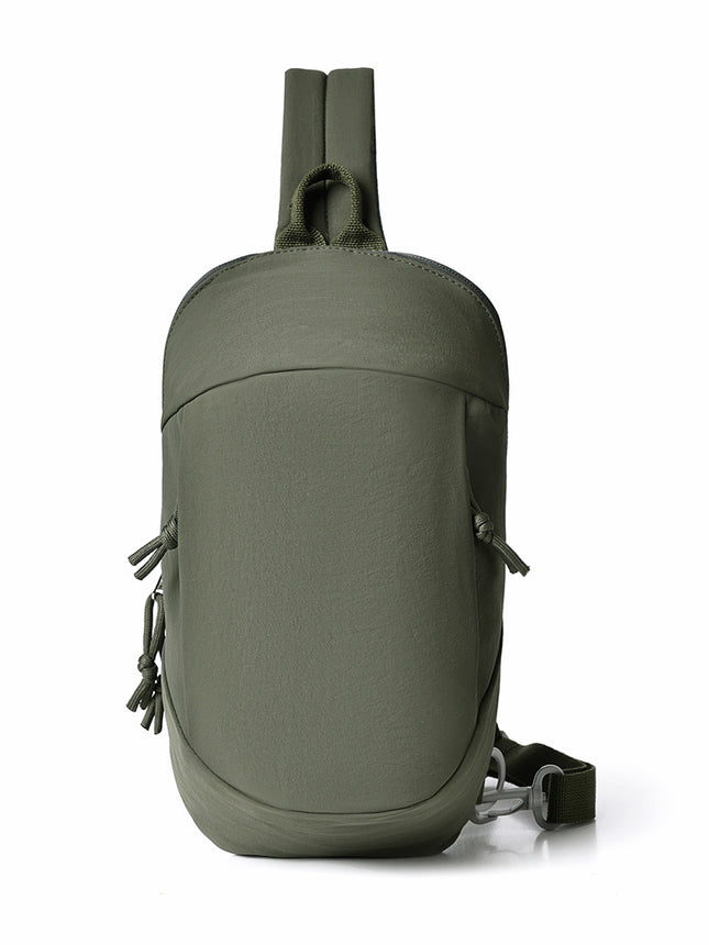Army Green Minimalist Anti-Theft Sling Bag for Men & Women