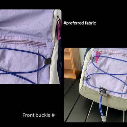 Green Mini Lightweight Drawstring Backpack for Women - Small Casual Travel Daypack