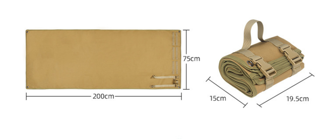 Black Tactical Roll-Up Shooting Mat – product detail