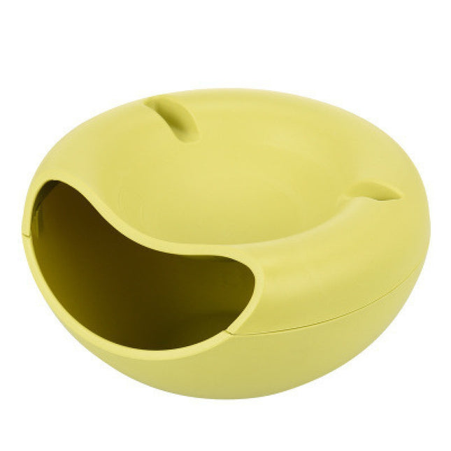 Green Creative Lazy Snack Bowl with Phone Holder
