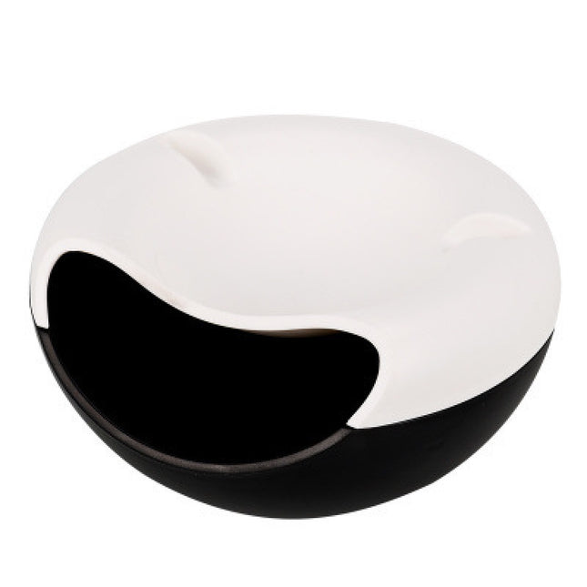 Black-white Creative Lazy Snack Bowl with Phone Holder