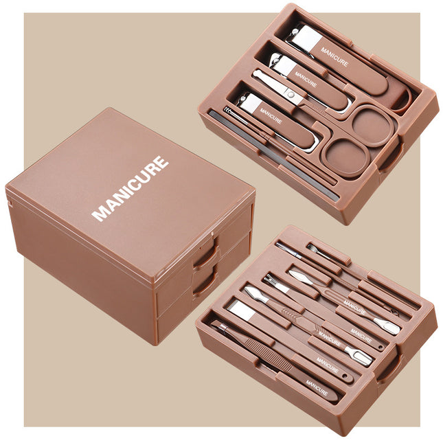 Coffee Professional 13-Piece Manicure & Pedicure Set