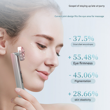 Pink New Cat Claw Eye Massager - Microcurrent Vibrating Eye Serum Device