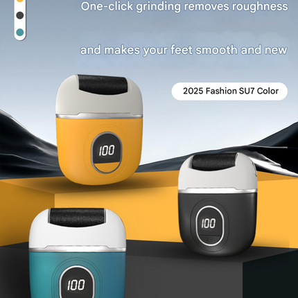 Yellow Smart Digital Electric Foot File - Automatic Dead Skin Remover