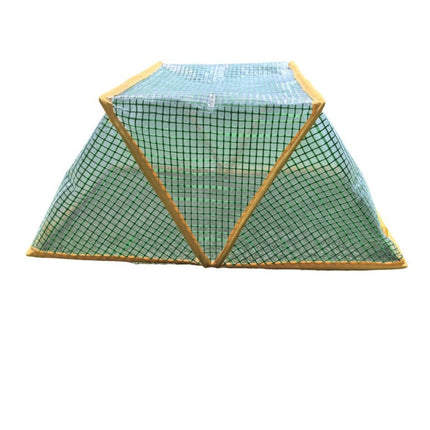 3 piece Green Foldable Raised Garden Bed Cover - Vegetable Plant Protector(80 x 34 x 35 cm)