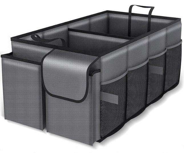 Grey Car Trunk Storage Box (Foldable Organizer)