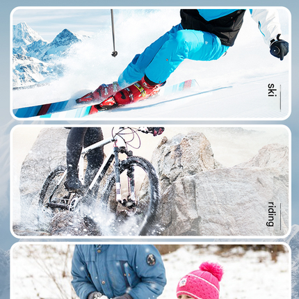 Purple Women's Warm Winter Ski Gloves - Waterproof & Windproof Touchscreen Gloves for Snow Sports