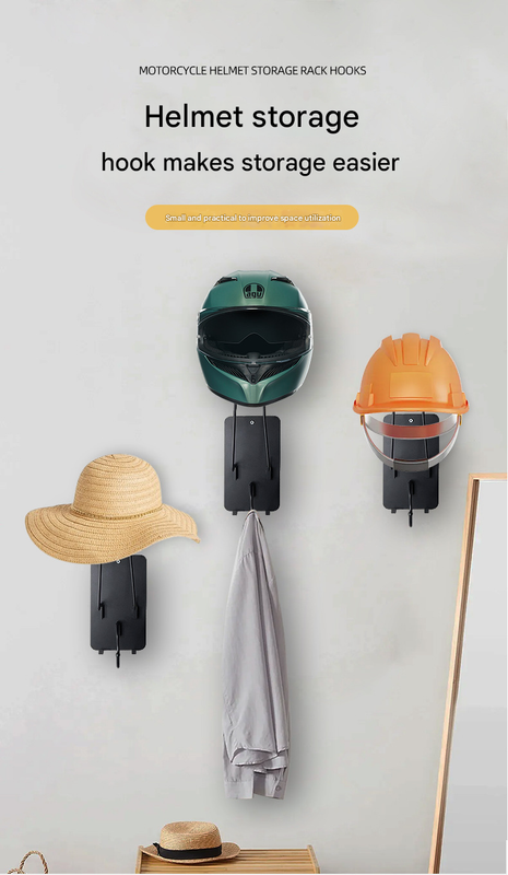 Wooden type Wall Mounted Motorcycle Helmet Holder – product detail