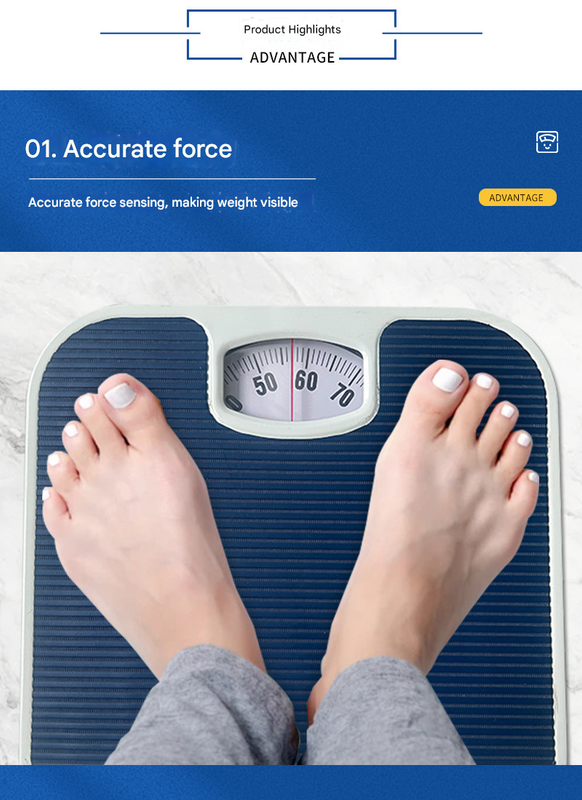 White Classic Mechanical Bathroom Scale – product detail