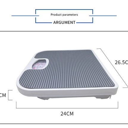 Light Gray Classic Mechanical Bathroom Scale - Battery-Free Analog Body Weight Scale with Non-Slip Platform