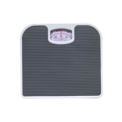 Dark Gray Classic Mechanical Bathroom Scale - Battery-Free Analog Body Weight Scale with Non-Slip Platform