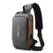 Gray Gold Modern Anti-Theft Sling Bag for Men