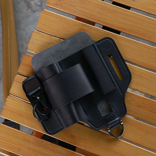 2-piece Black Outdoor EDC Tactical Tool Waist Bag