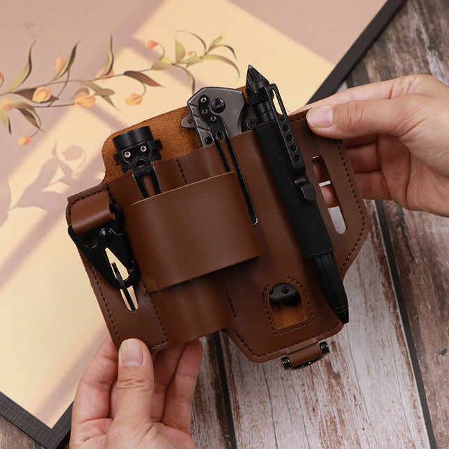 2-piece Black Outdoor EDC Tactical Tool Waist Bag – product detail