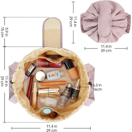Pink New Large Capacity Portable Drawstring Makeup Bag – design and finish