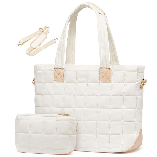 White New Large Capacity Tote Bag
