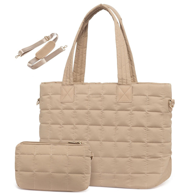 Khaki New Large Capacity Tote Bag