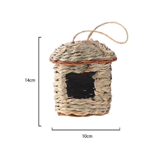 3-Piece Handcrafted Natural Grass Bird Nest
