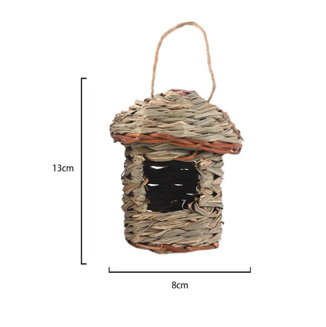 3-Piece Handcrafted Natural Grass Bird Nest