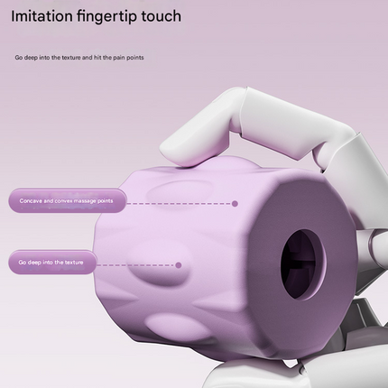 Pink Four-Row Bendable Massage Roller - Muscle Relaxation and Sensory Integration Training for Children