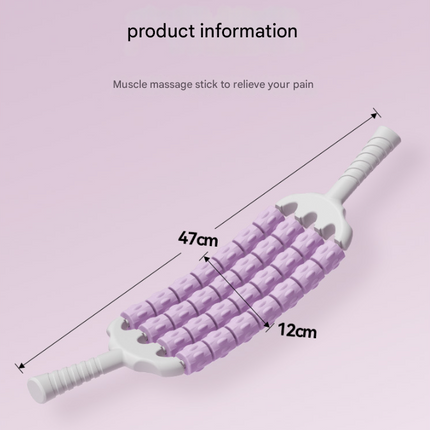 Pink Four-Row Bendable Massage Roller - Muscle Relaxation and Sensory Integration Training for Children