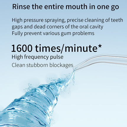 Pink Cordless Water Flosser & Oral Irrigator - Portable Teeth Cleaner with 3 Modes & 4 Jet Tips