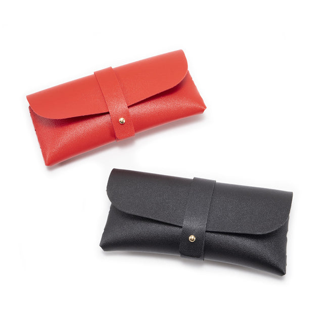 3-Pieces brown Chic & Sleek PU Leather Soft Eyeglass Case – product detail