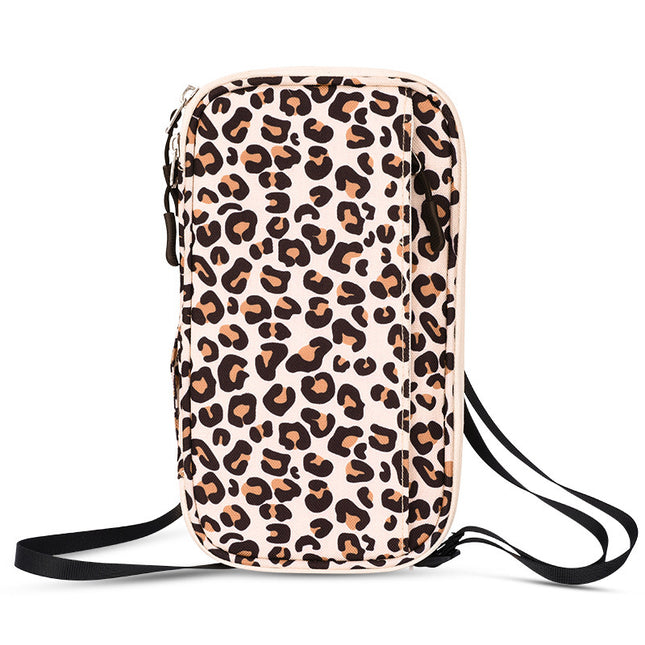 Leopard print RFID Blocking Travel Wallet