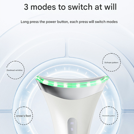 MJ-400 white Rechargeable EMS Facial & Neck Sculpting Device - 3-in-1 LED Light Therapy Massager(Three colors)