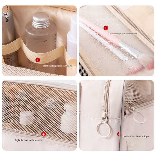 Grey Portable Hanging Travel Toiletry Bag – product detail