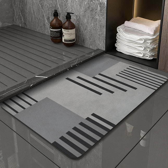 Memory Monologue Modern Absorbent Diatomaceous Earth Bath Mat