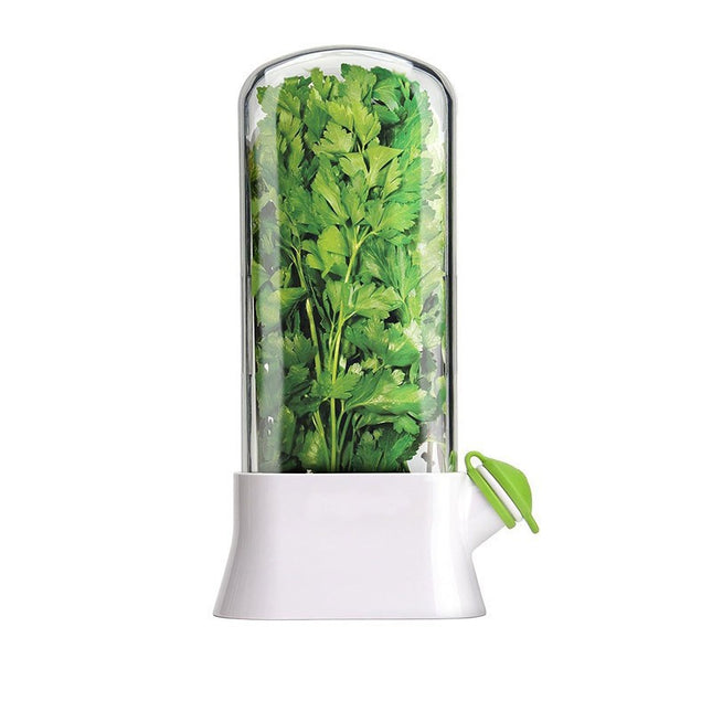 White Fresh Herb Keeper & Saver