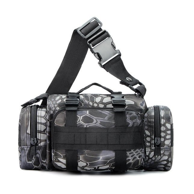 Black python pattern Tactical Outdoor Waist Bag