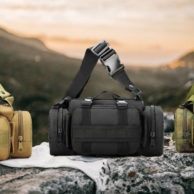 Black python pattern Tactical Outdoor Waist Bag – product detail