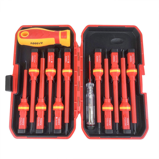 Orange Insulated Screwdriver Set