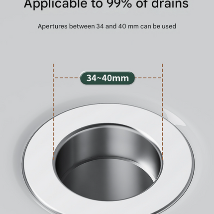 5 PCS Universal Pop-Up Sink Drain Stopper with Anti-Clog Filter Basket - Stainless Steel Hair Catcher & Anti-Odor Plug