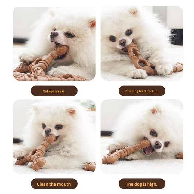 Wooden Ring Durable Dog Chew Toy for Dental Health - Tough