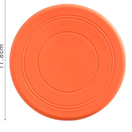 Seven-piece coloured set Soft Flying Disc Dog Toy - Durable & Gentle Rubber Frisbee for Interactive Fetch and Training
