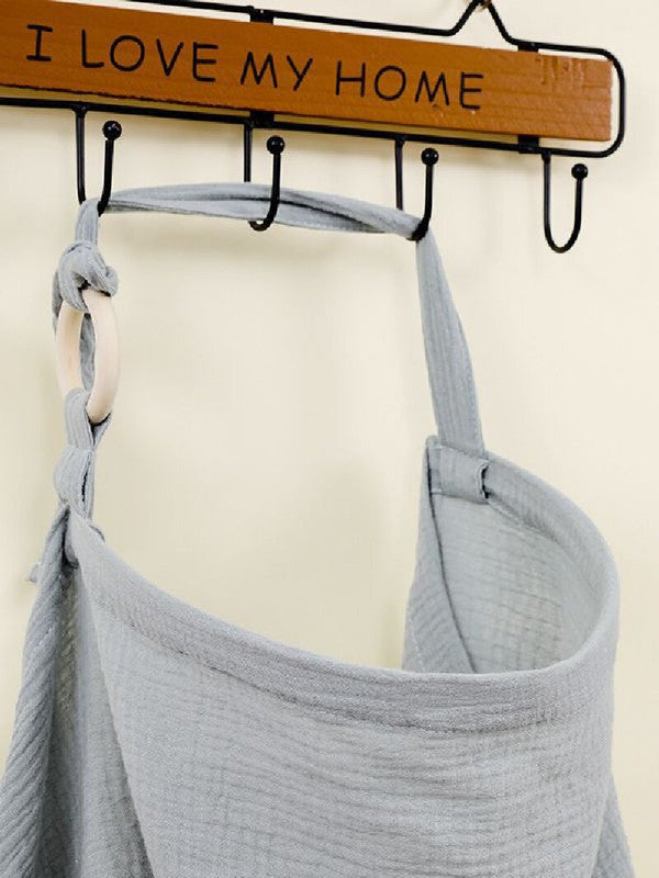 White rainbow Soft Muslin Cotton Nursing Cover - Breathable Breastfeeding Apron for Privacy