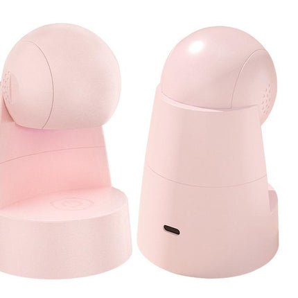 Two Mini Portable UV/LED Nail Lamp - Fast Curing, Adjustable Angle, 60s Timer, USB Rechargeable(pink)