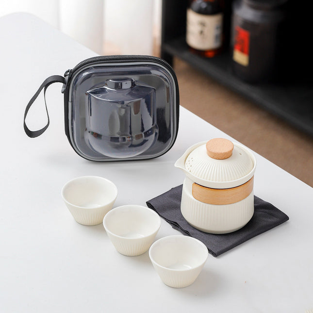 Portable Ceramic Travel Tea Set