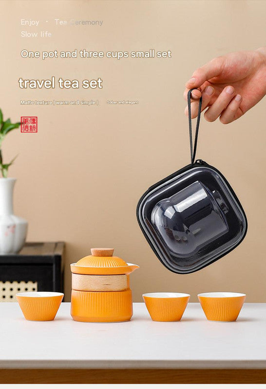 Portable Ceramic Travel Tea Set – product detail