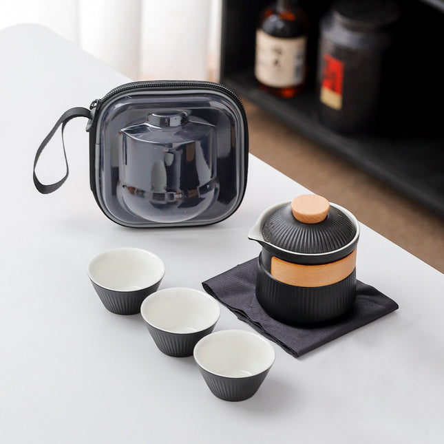 Portable Ceramic Travel Tea Set