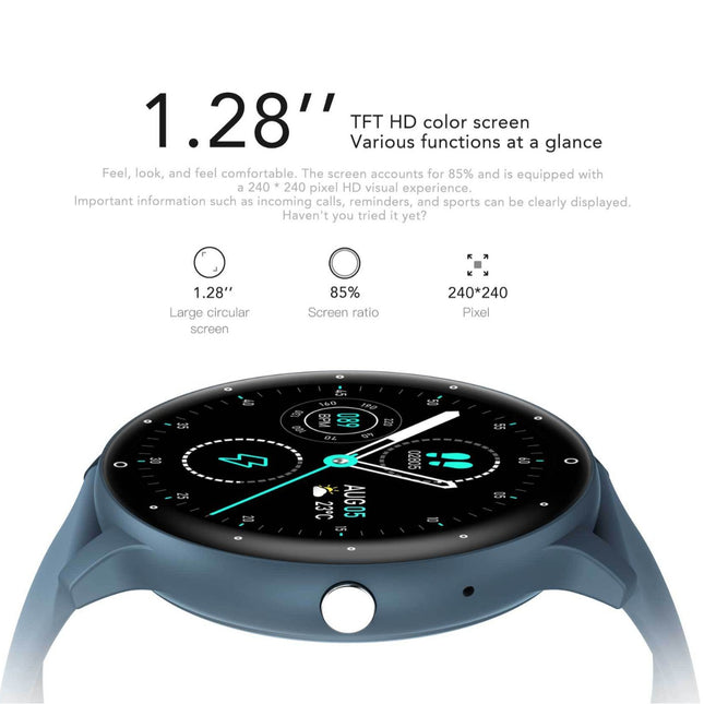 Feature-Rich Smartwatch 1.28 HD Display Bluetooth Calling Extensive Sports Tracking (blue) – product detail