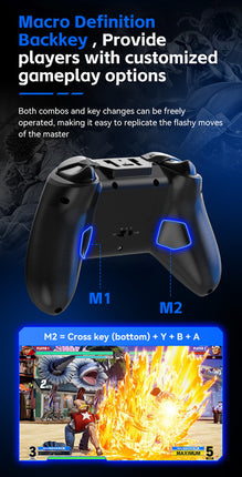 G6 Pro Wireless Gaming Controller - Hall Joysticks & Triggers, Multi-Platform, Six-Axis Gyro, Turbo & Macro(green)