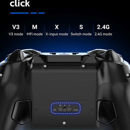 G6 Pro Wireless Gaming Controller - Hall Joysticks & Triggers, Multi-Platform, Six-Axis Gyro, Turbo & Macro(blue)