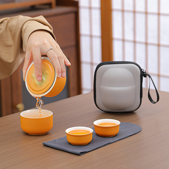 Portable Ceramic Tea Set for Travel – product detail