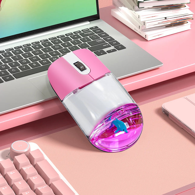 Whimsical 2.4G Wireless Mouse with Floating Animal Design – product detail