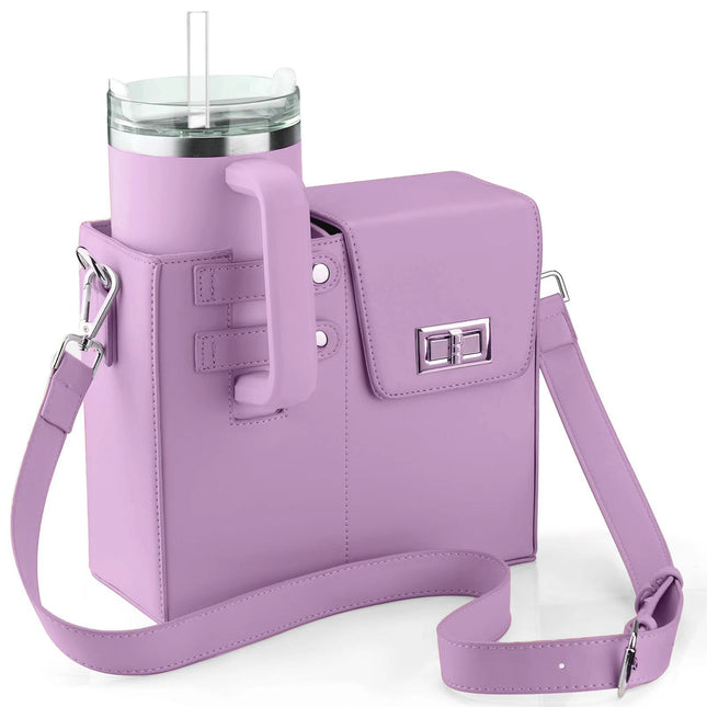 Chic PU Leather Crossbody Bag with Tumbler Holder V888-ELOSUNG35190